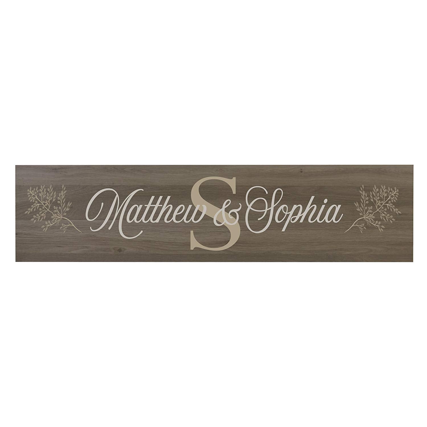 Decorative Personalized Wooden Wall Sign Art Size 10 x 40 - LifeSong Milestones