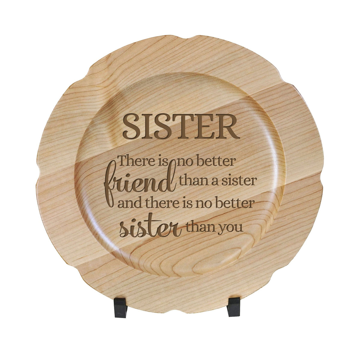 Decorative Sister Wooden Plate 12” - SISTER - LifeSong Milestones