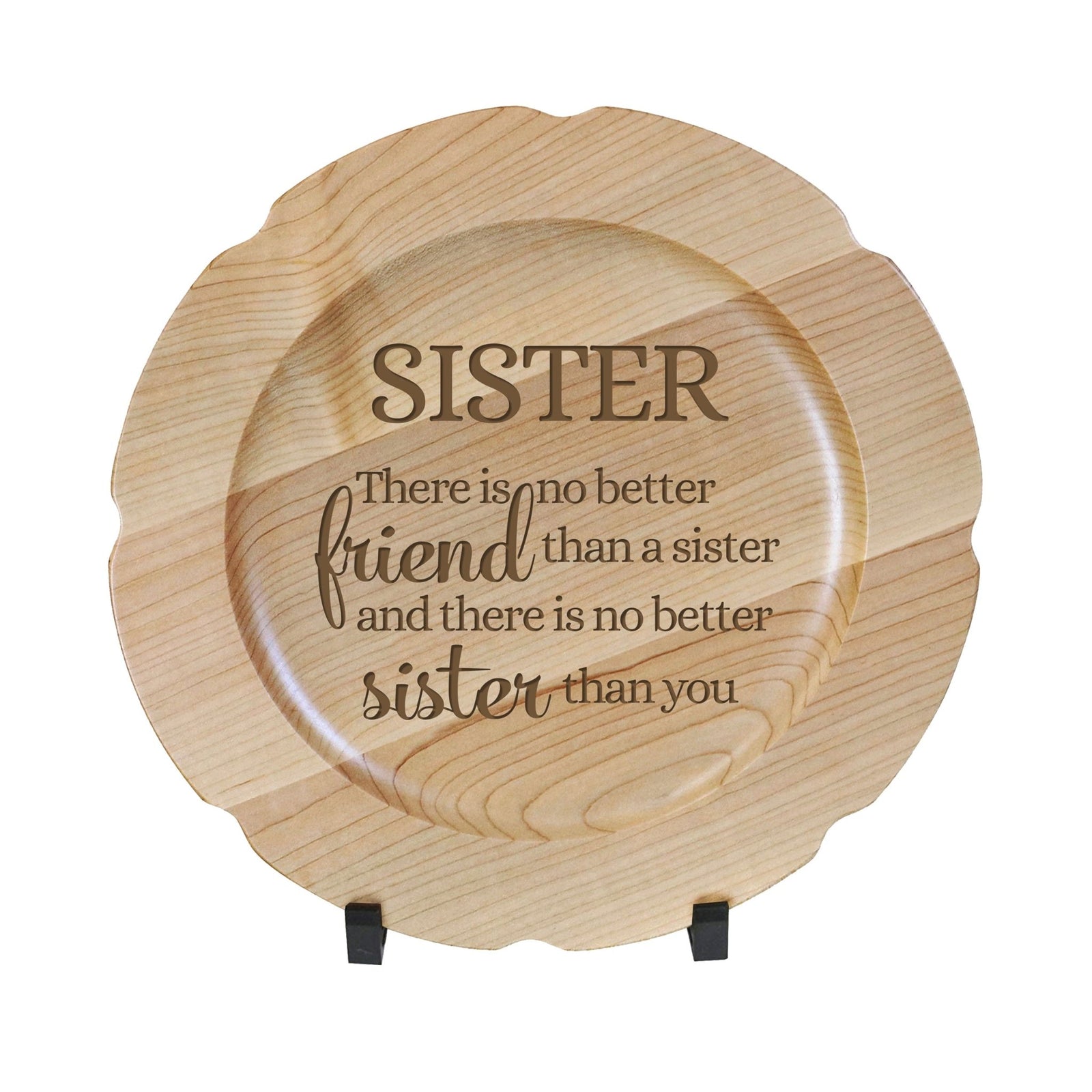 Decorative Sister Wooden Plate 12” - SISTER - LifeSong Milestones