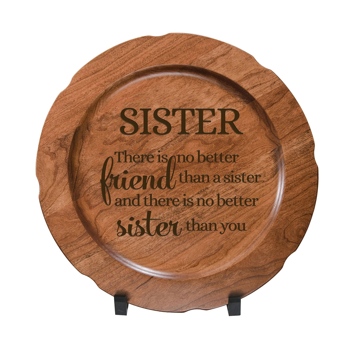 Decorative Sister Wooden Plate 12” - SISTER - LifeSong Milestones