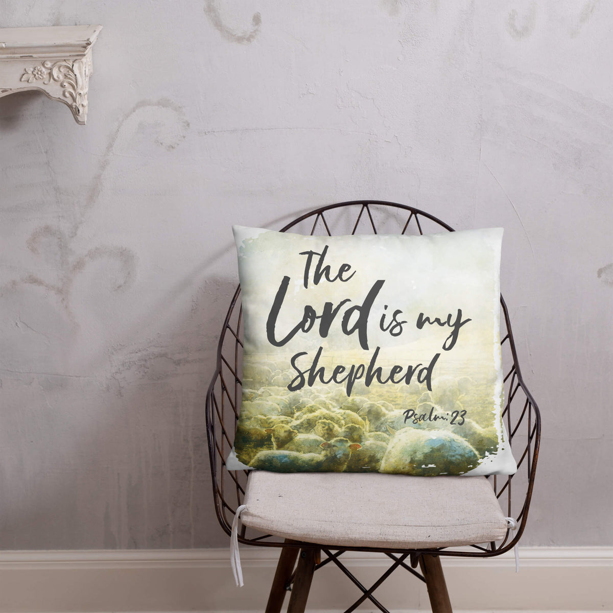 Decorative Throw Pillow for Home Decor – The Lord Is My Shepherd - LifeSong Milestones