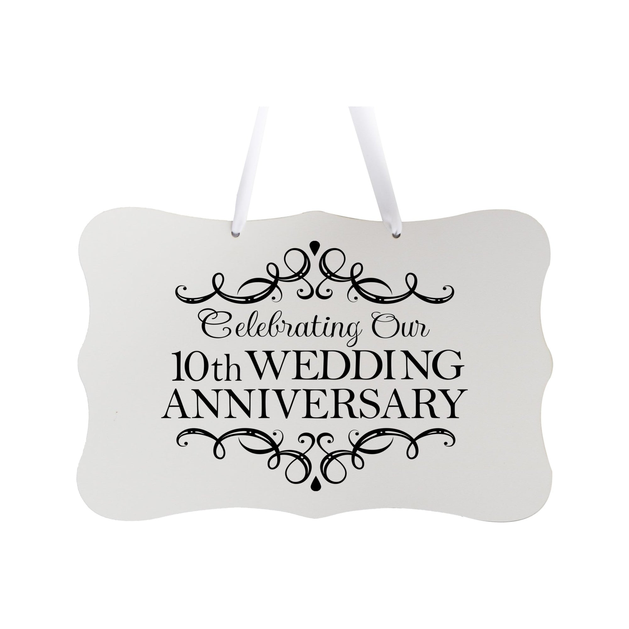 LifeSong Milestones Anniversary Rope Sign Home Decor for Couples