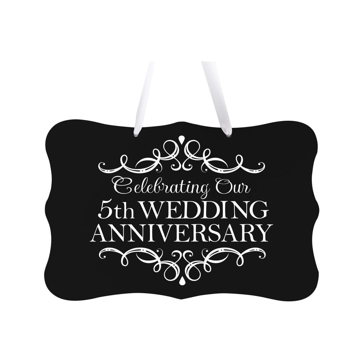 LifeSong Milestones Anniversary Rope Sign Home Decor for Couples