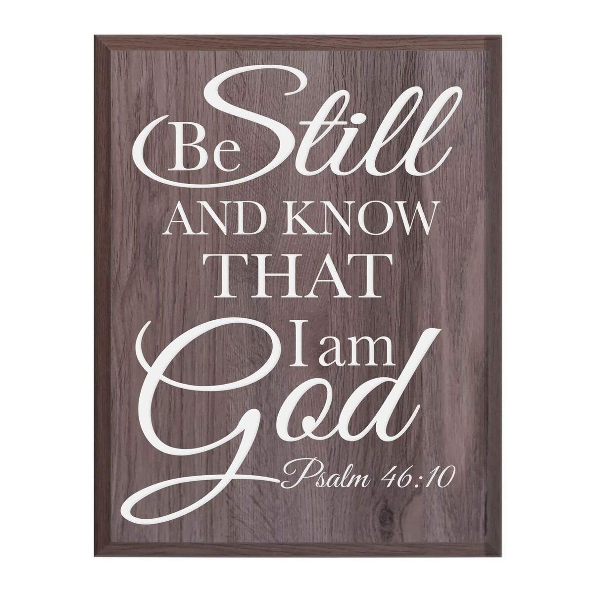 Digitally Printed Home Decor Wall Plaque - Be Still And Know - LifeSong Milestones