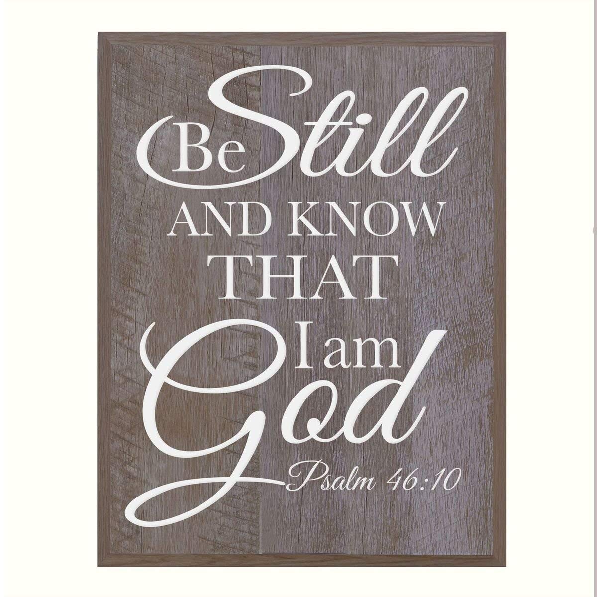 Digitally Printed Home Decor Wall Plaque - Be Still And Know - LifeSong Milestones
