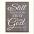 Digitally Printed Home Decor Wall Plaque - Be Still And Know - LifeSong Milestones