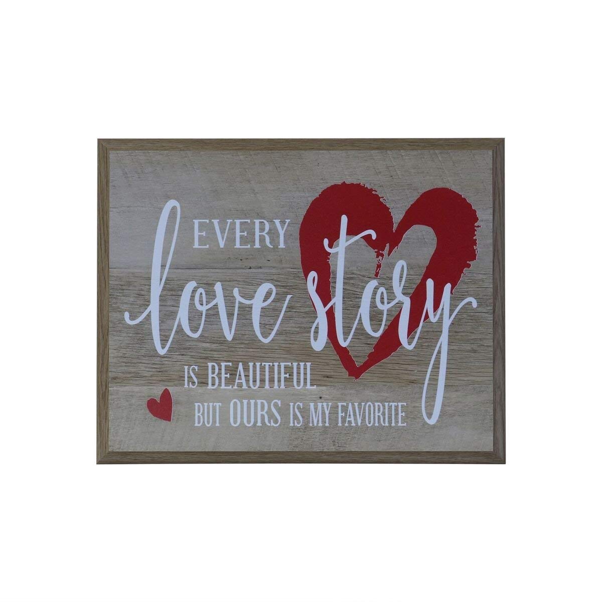 Digitally Printed Inspirational Wall Plaque - Every Love Story - LifeSong Milestones