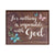 Digitally Printed Inspirational Wall Plaque - For Nothing Is Impossible - LifeSong Milestones