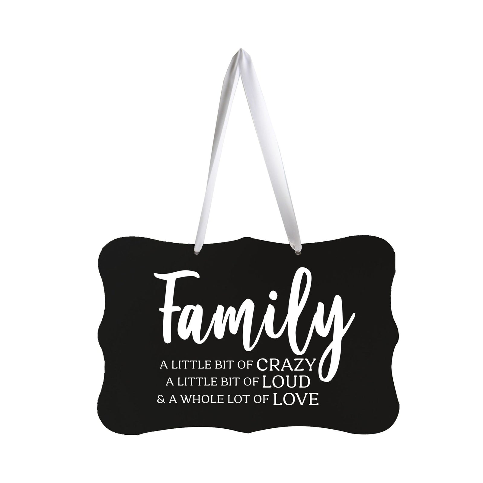 Digitally Printed Ribbon Signs Wall Decor 8” x 12” x 0.125" Includes Ribbon - Family - LifeSong Milestones