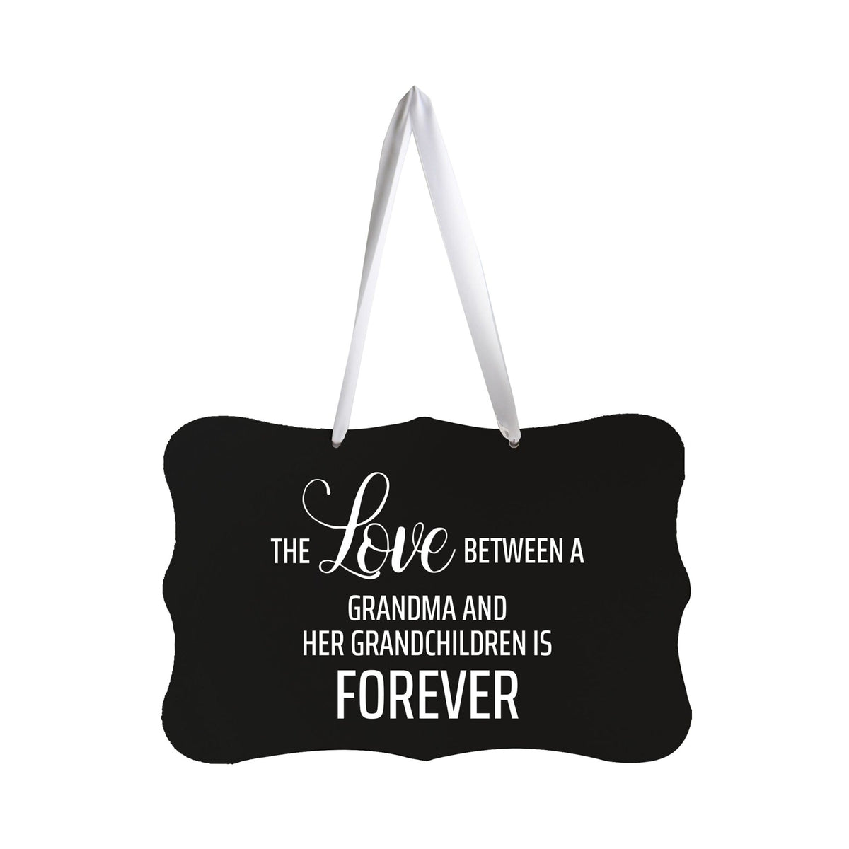 Digitally Printed Ribbon Signs Wall Decor 8” x 12” x 0.125" Includes Ribbon - Grandma and Her - LifeSong Milestones