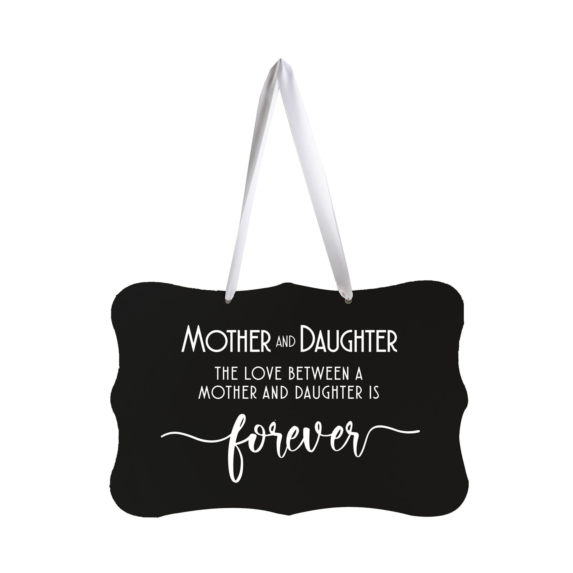 Digitally Printed Ribbon Signs Wall Decor 8” x 12” x 0.125" Includes Ribbon - Mother Forever - LifeSong Milestones