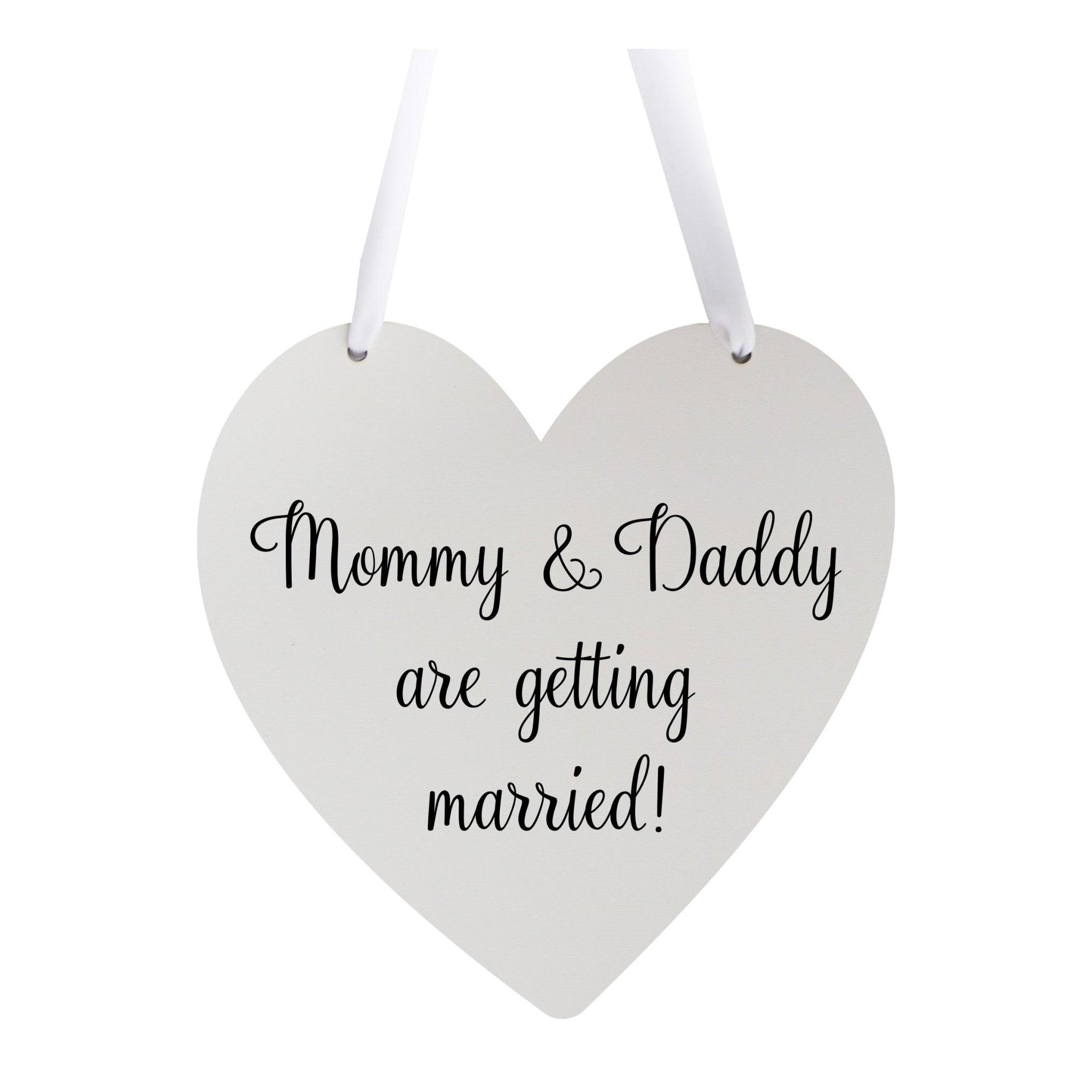 Digitally Printed Wedding Pet Heart Signs - Mommy & Daddy - LifeSong Milestones
