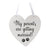 Digitally Printed Wedding Pet Heart Signs - My Parent’s Paws - LifeSong Milestones
