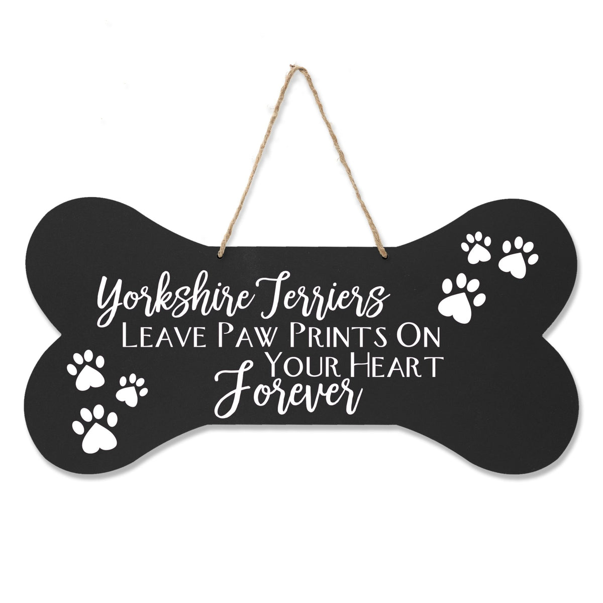 Dog Bone Rope Wall Sign - Terrier - LifeSong Milestones