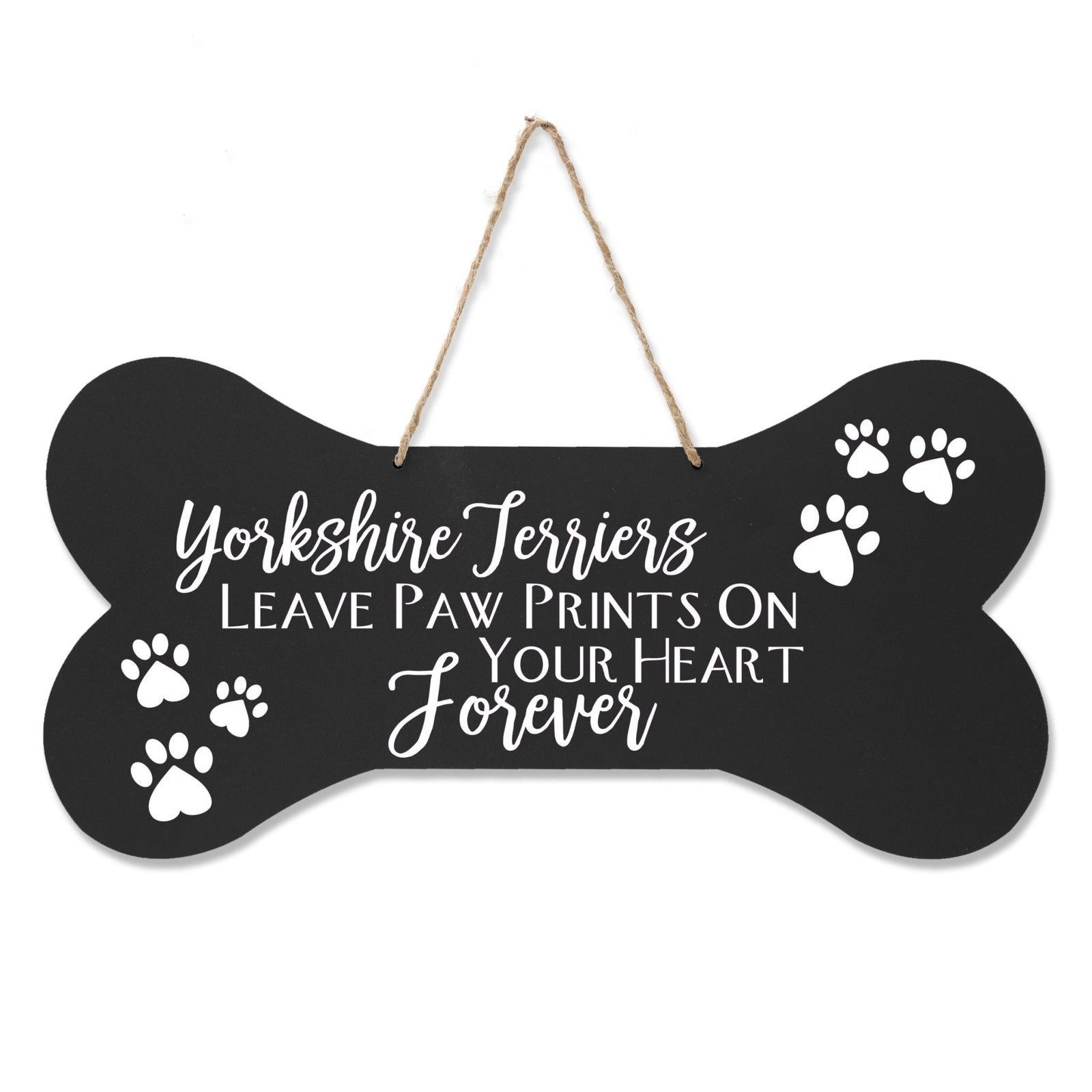 Dog Bone Rope Wall Sign - Terrier - LifeSong Milestones