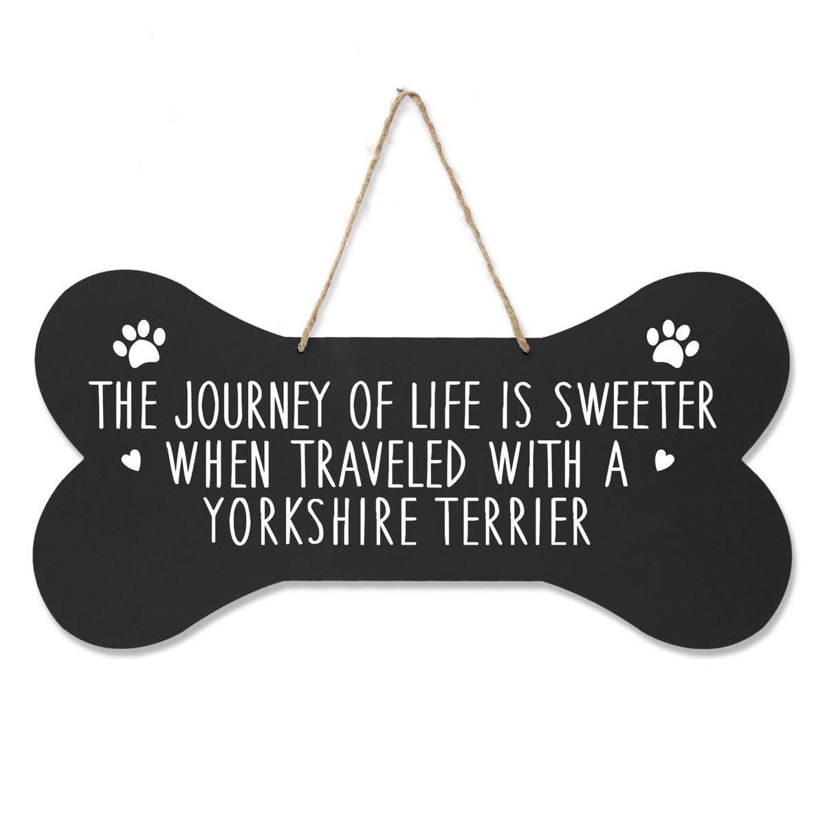 Dog Bone Rope Wall Sign - Terrier - LifeSong Milestones