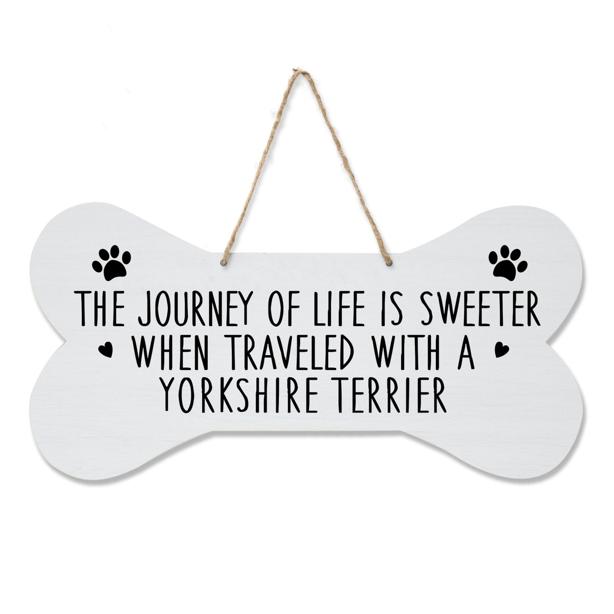 Dog Bone Rope Wall Sign - Terrier - LifeSong Milestones