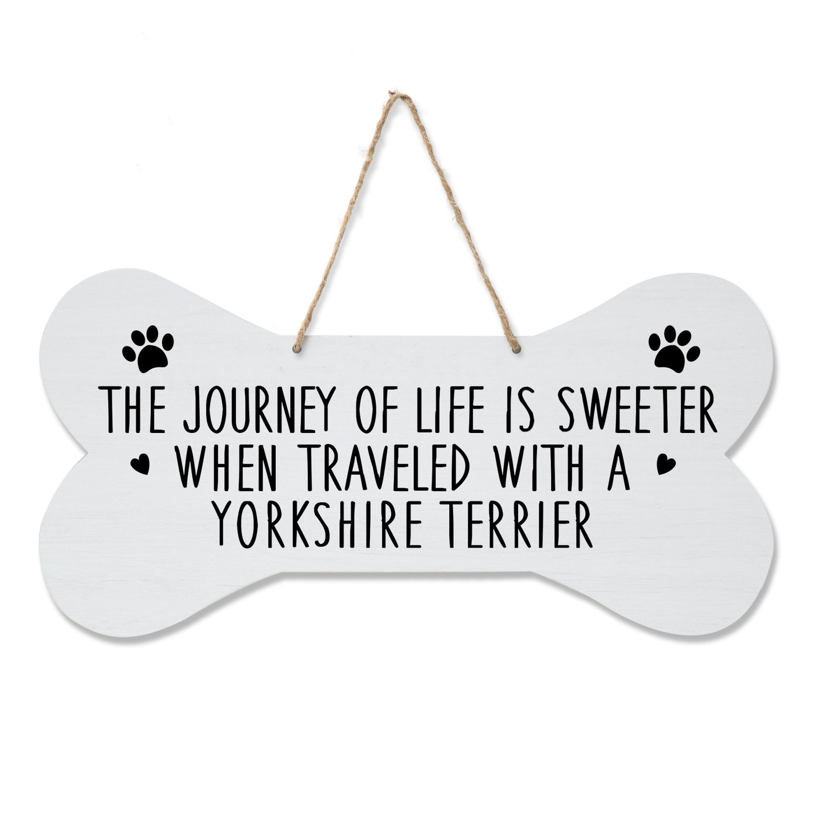 Dog Bone Rope Wall Sign - Terrier - LifeSong Milestones