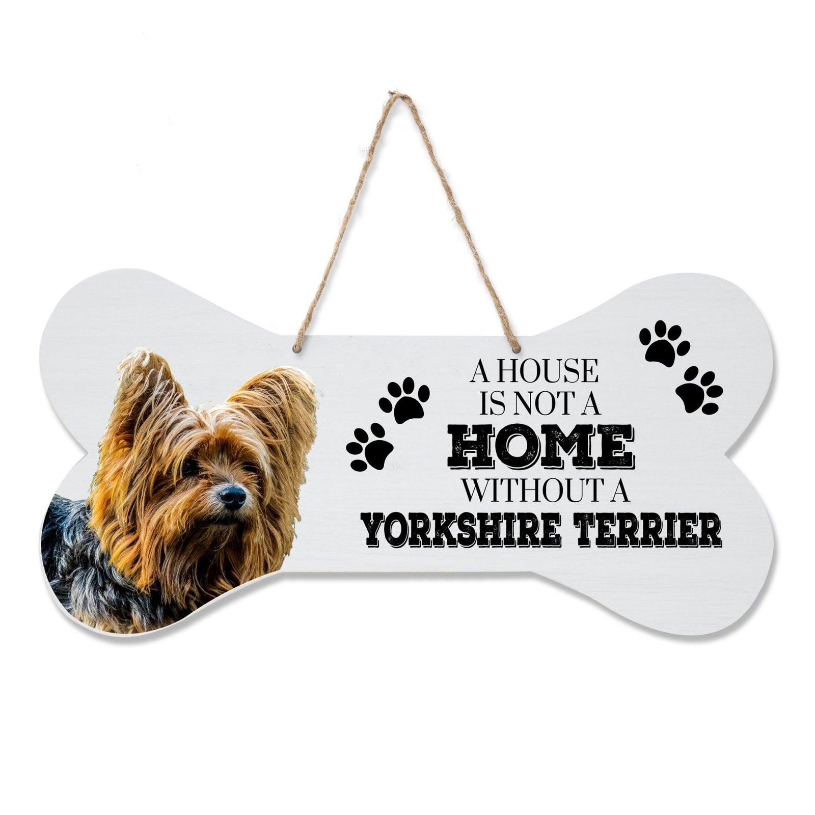 Dog Bone Rope Wall Sign - Terrier - LifeSong Milestones