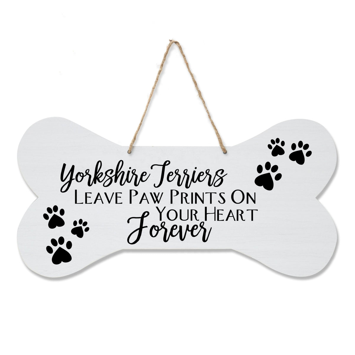 Dog Bone Rope Wall Sign - Terrier - LifeSong Milestones