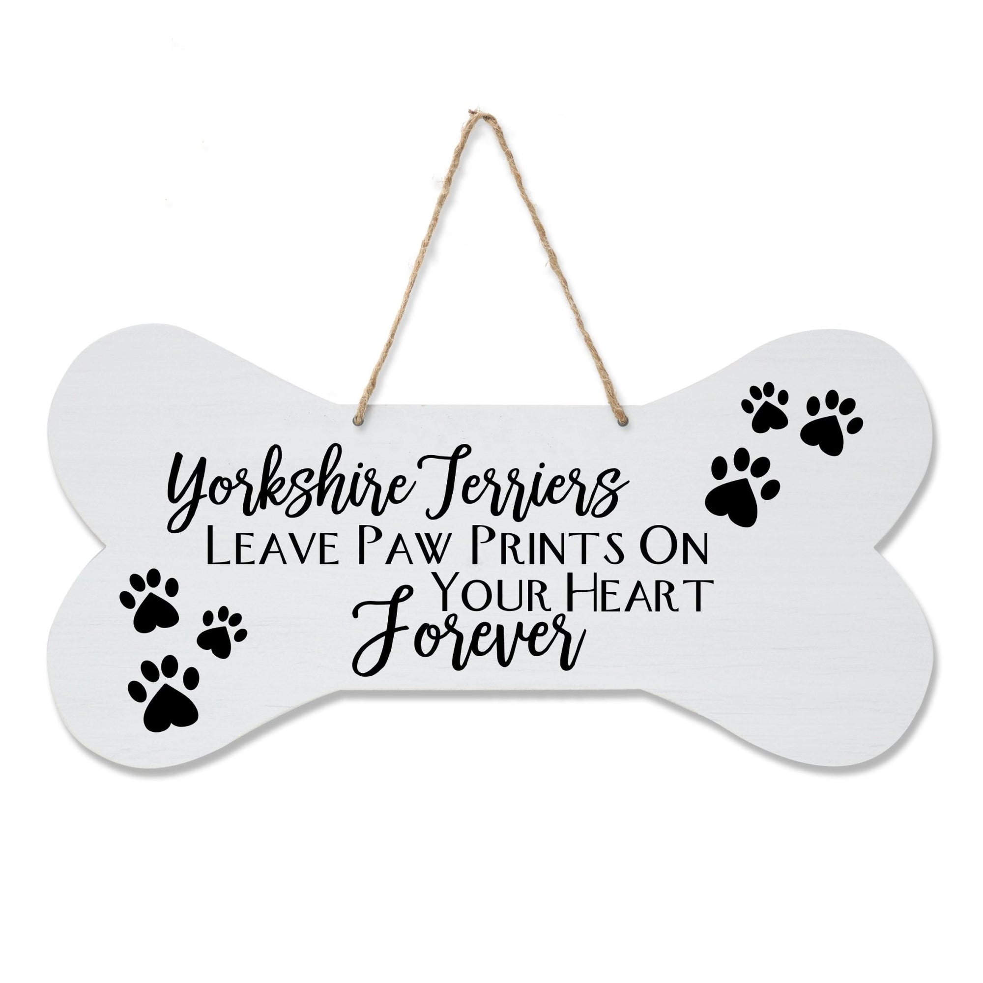 Dog Bone Rope Wall Sign - Terrier - LifeSong Milestones
