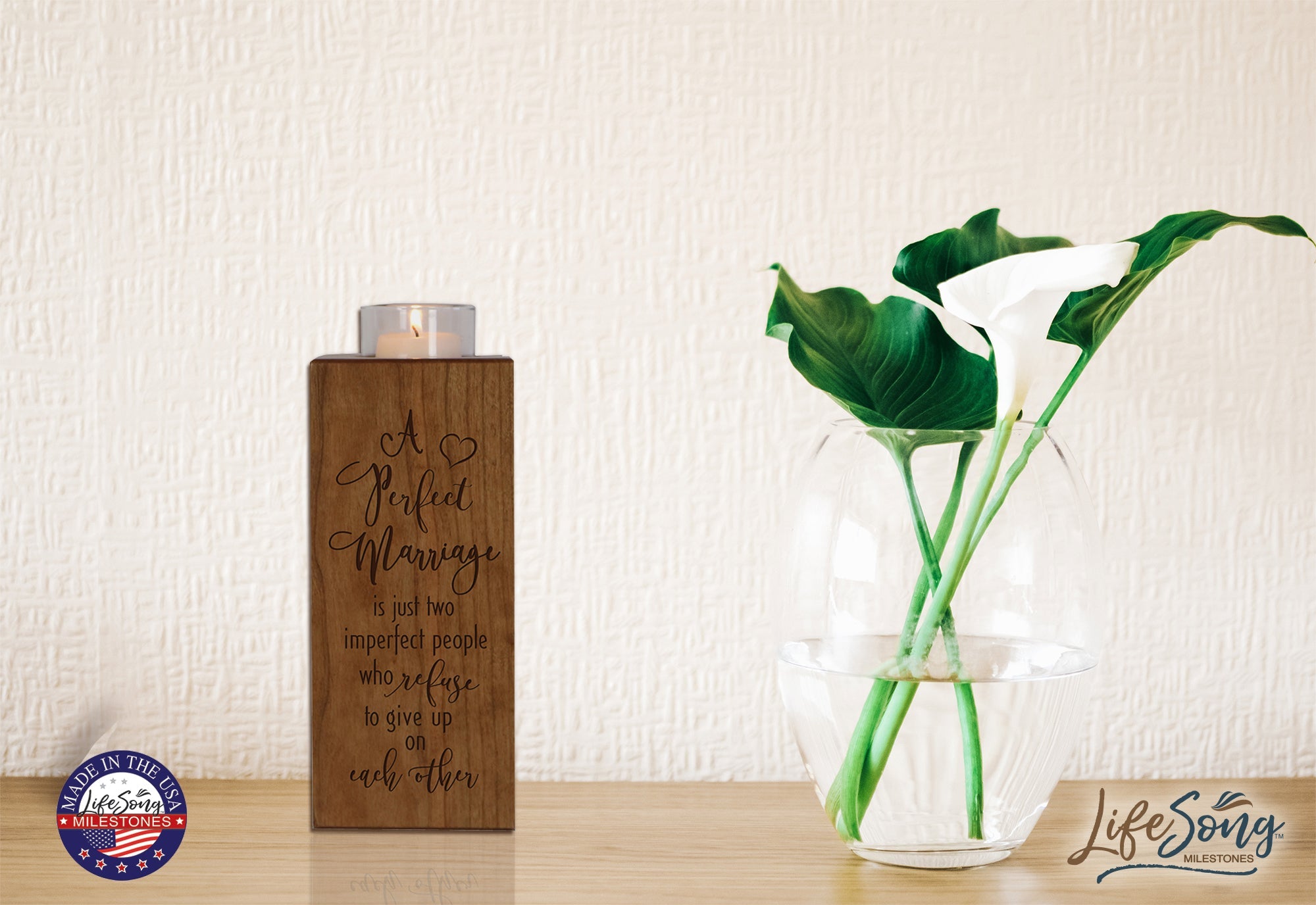 Double Votive Candle Holder I Have Found the One - LifeSong Milestones