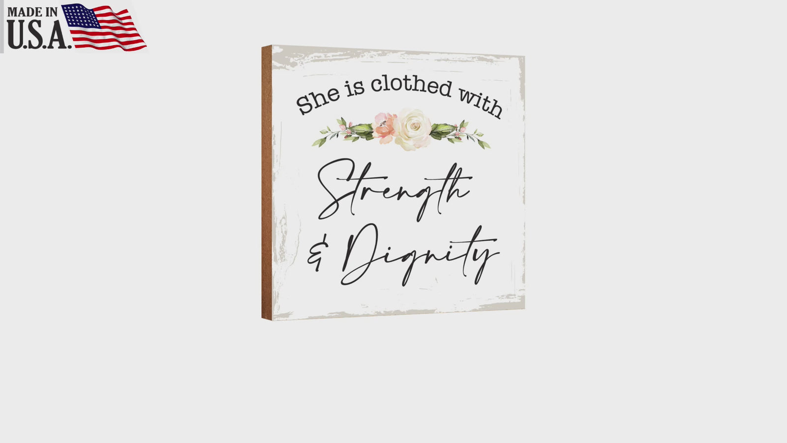 LifeSong Milestones Wooden Shelf Decor and Tabletop Signs Gift for Mother’s Day