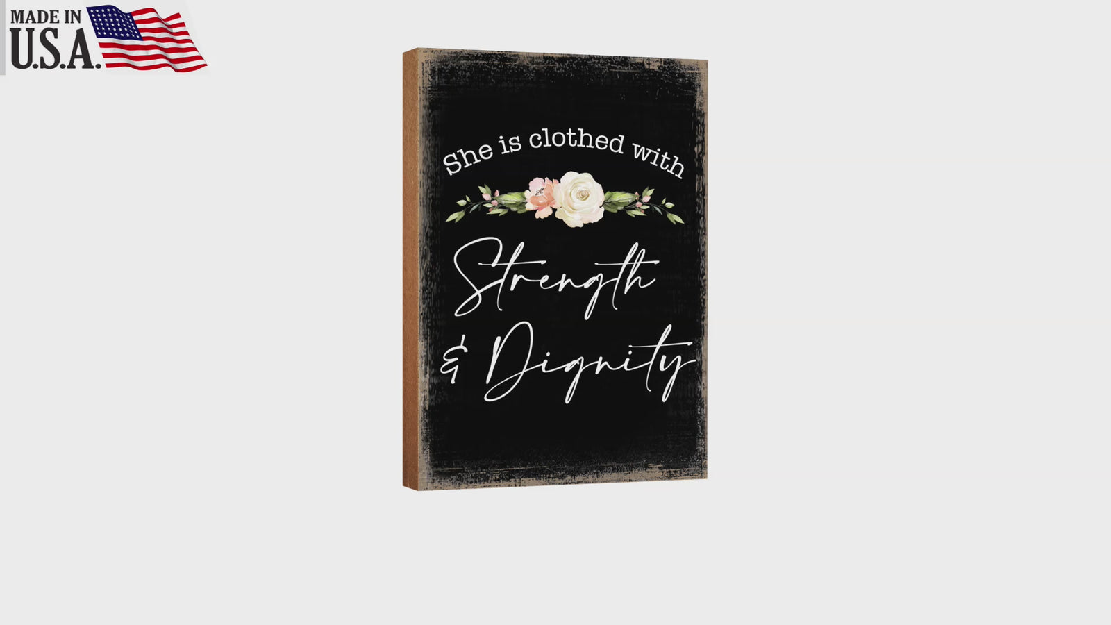 Wooden Shelf and Tabletop Home Decor Gift for Mother’s Day