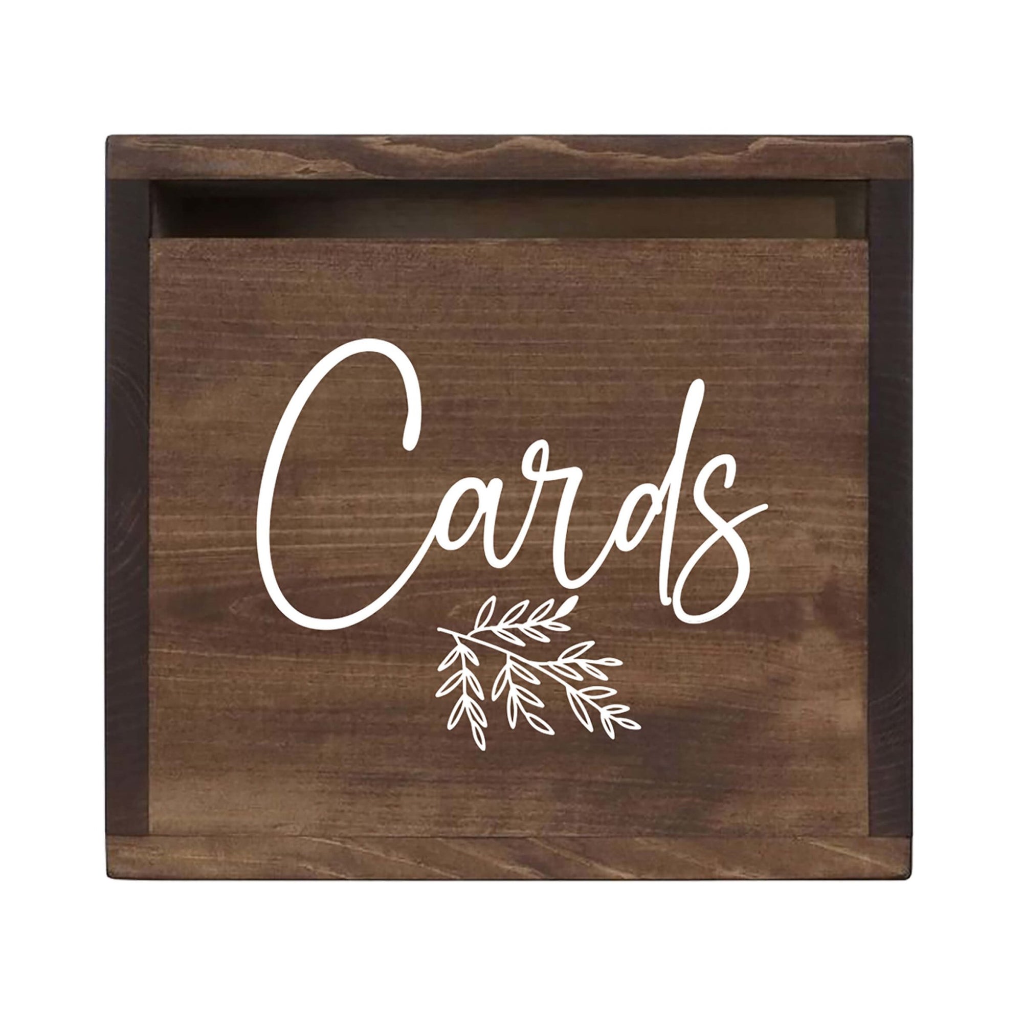 Elegant and Durable Pine Wood Wedding Card Box (CARDS) - LifeSong Milestones