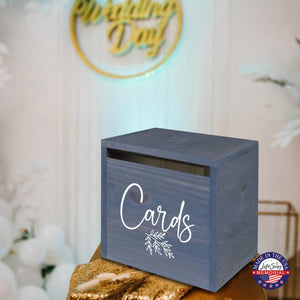 Elegant and Durable Pine Wood Wedding Card Box (CARDS) - LifeSong Milestones