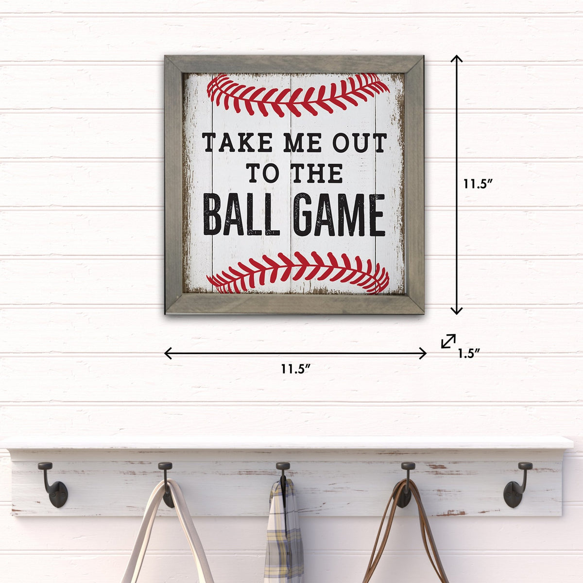 Elegant Baseball Framed Shadow Box Shelf Décor With Inspiring Bible Verses - Ball Game - LifeSong Milestones