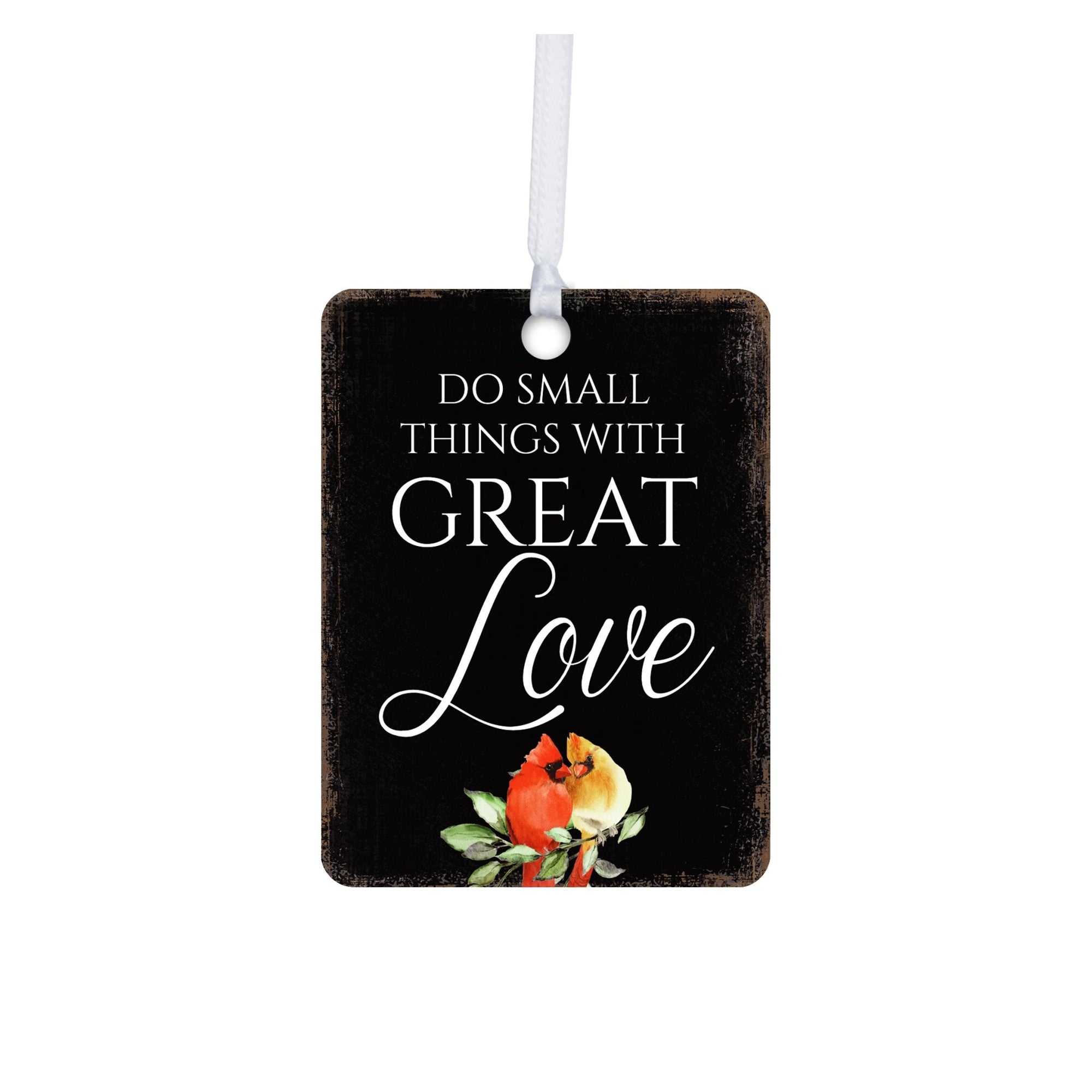 Elegant Vertical Cardinal Wooden Ornament With Everyday Verses Gift Ideas - Do Small Things - LifeSong Milestones