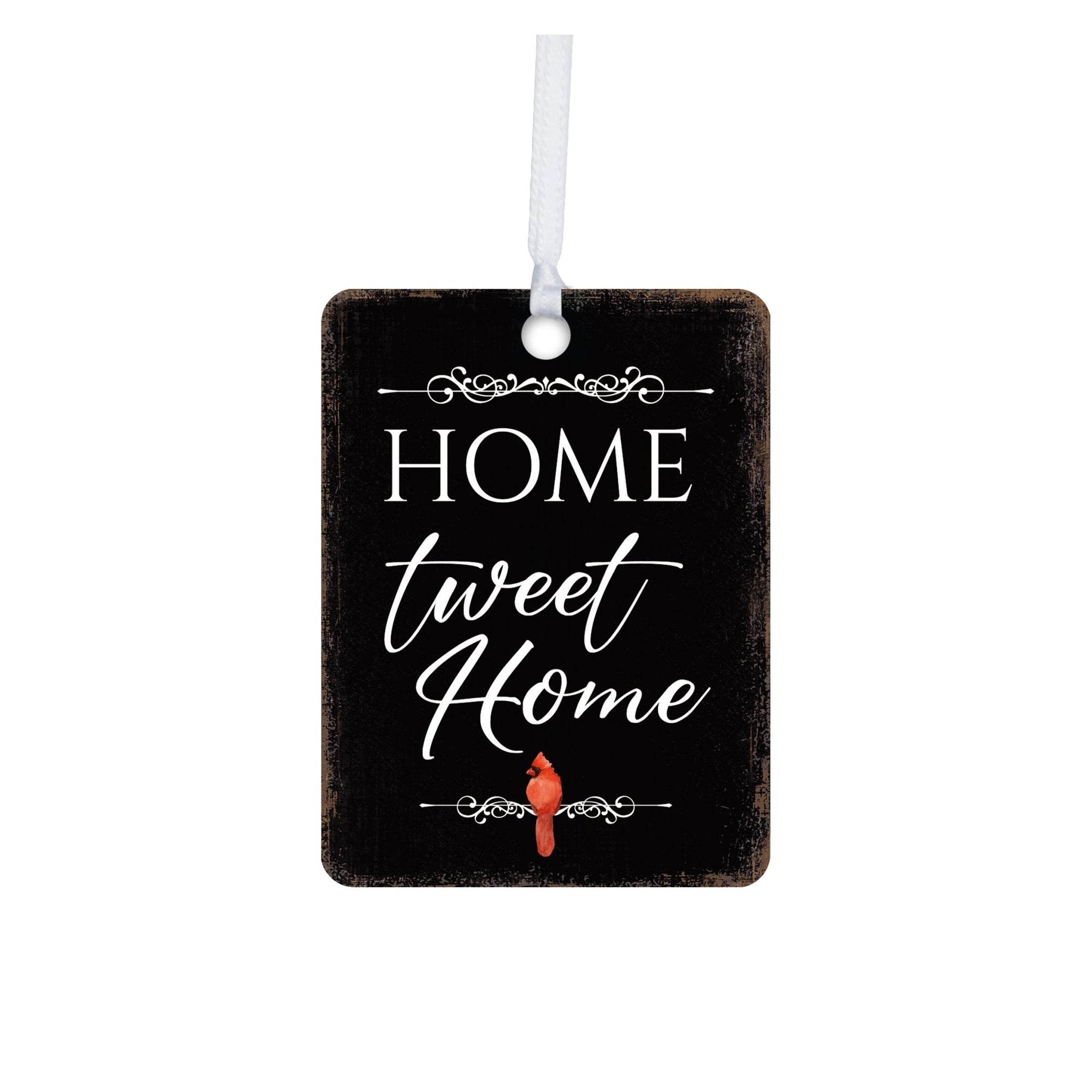 Elegant Vertical Cardinal Wooden Ornament With Everyday Verses Gift Ideas - Home Sweet Home - LifeSong Milestones