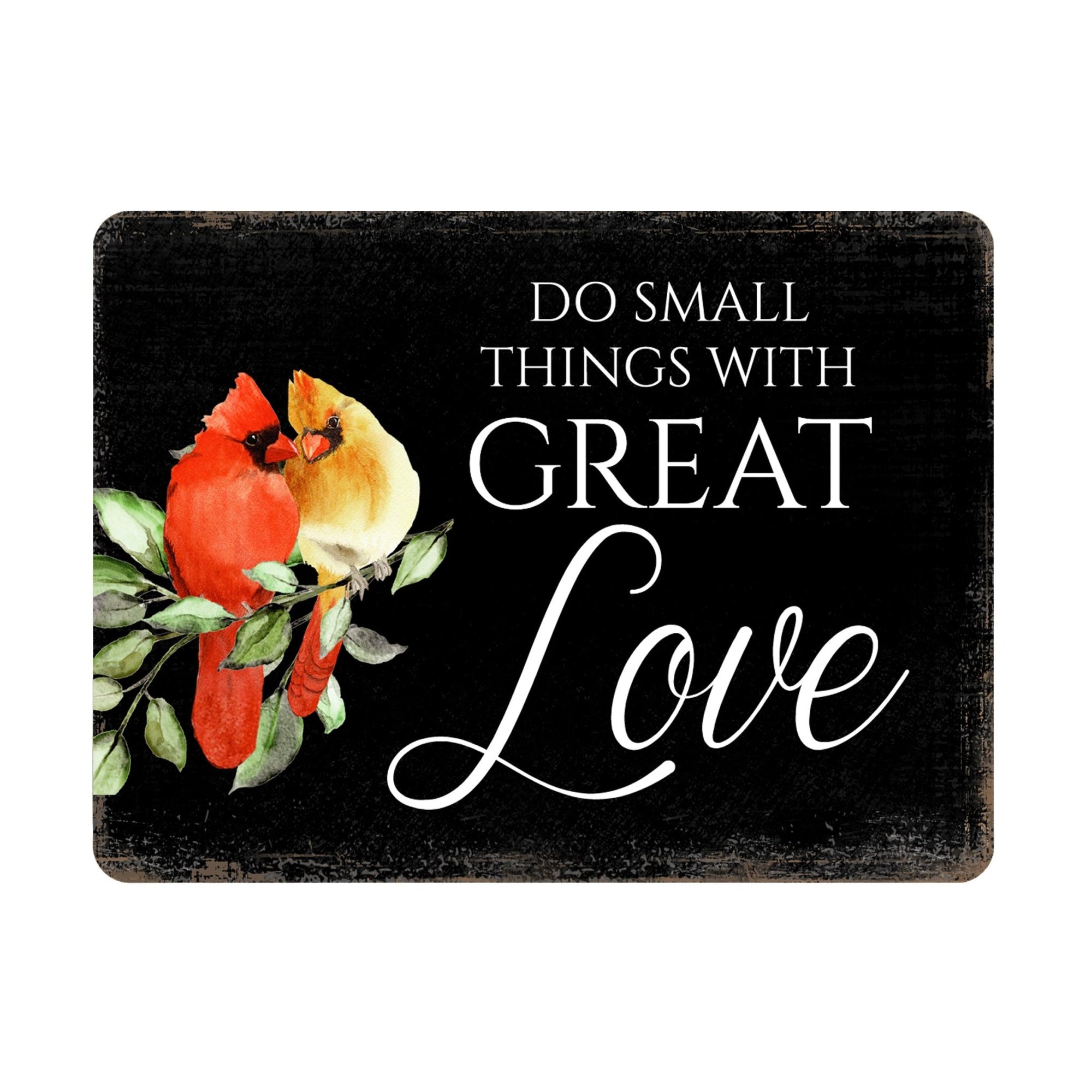 Elegant Vintage-Inspired Cardinal Wooden Magnet Printed With Everyday Inspirational Verses Gift Ideas - Do Small Things - LifeSong Milestones