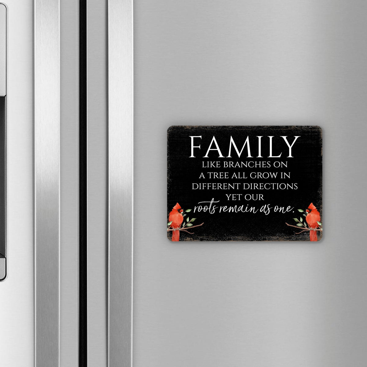 Elegant Vintage-Inspired Cardinal Wooden Magnet Printed With Everyday Inspirational Verses Gift Ideas - Family - LifeSong Milestones