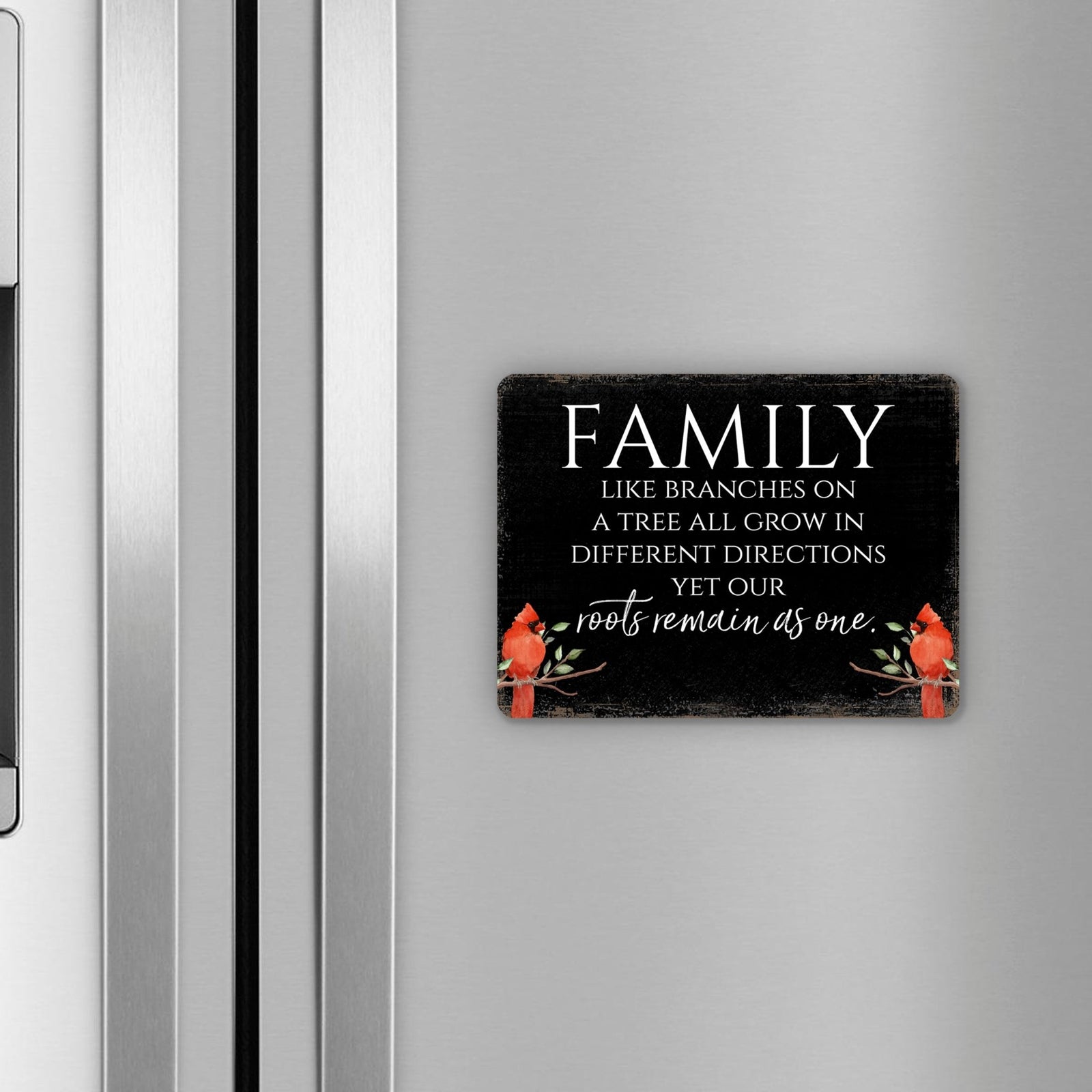 Elegant Vintage-Inspired Cardinal Wooden Magnet Printed With Everyday Inspirational Verses Gift Ideas - Family - LifeSong Milestones