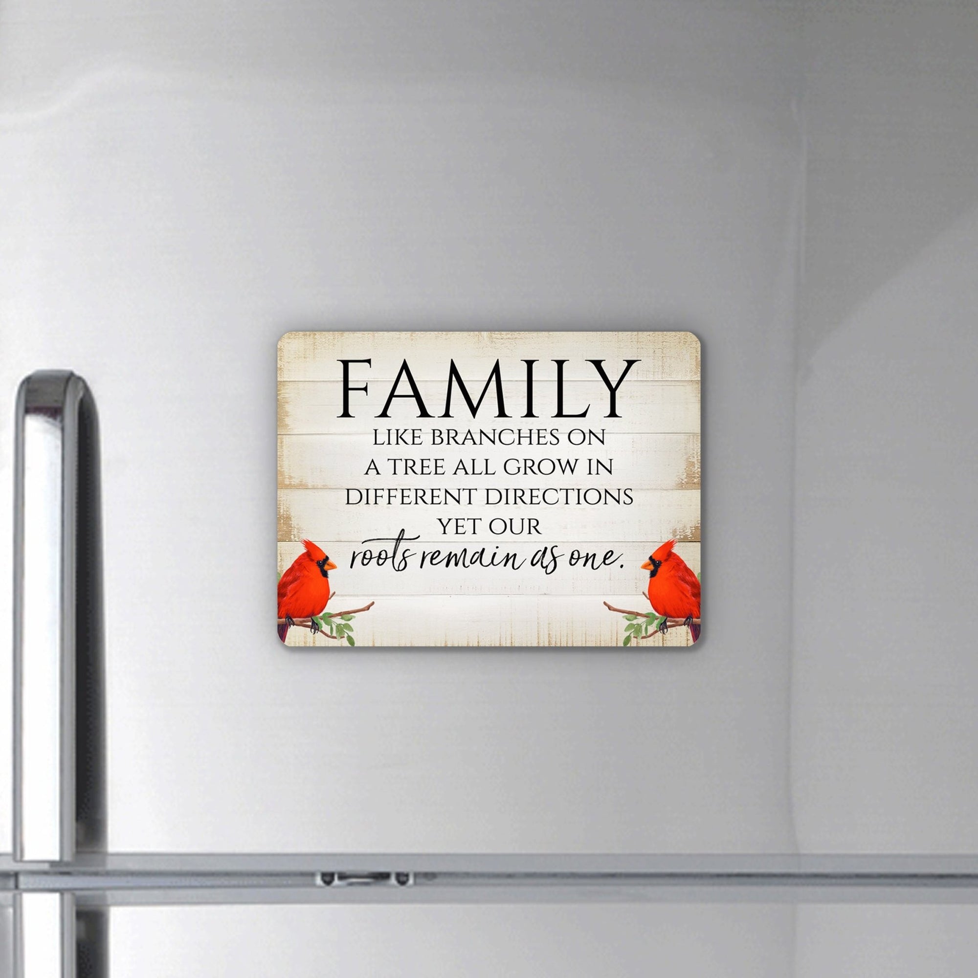 Elegant Vintage-Inspired Cardinal Wooden Magnet Printed With Everyday Inspirational Verses Gift Ideas - Family - LifeSong Milestones