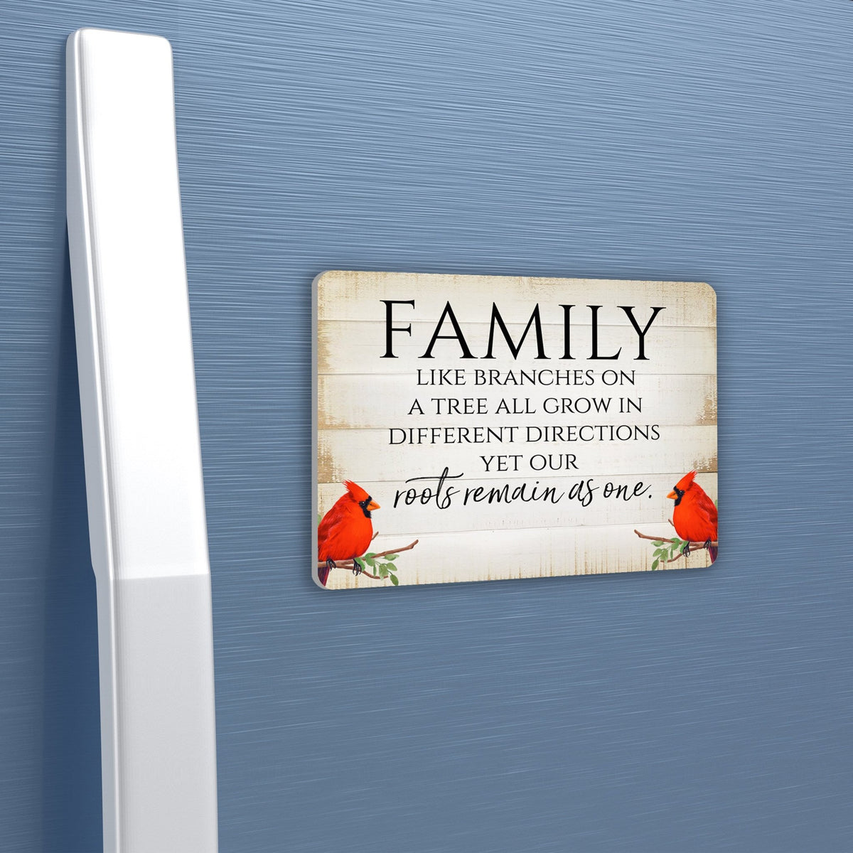 Elegant Vintage-Inspired Cardinal Wooden Magnet Printed With Everyday Inspirational Verses Gift Ideas - Family - LifeSong Milestones
