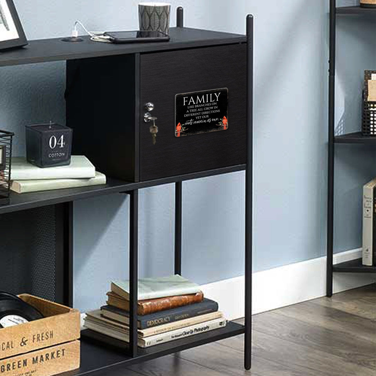 Elegant Vintage-Inspired Cardinal Wooden Magnet Printed With Everyday Inspirational Verses Gift Ideas - Family - LifeSong Milestones