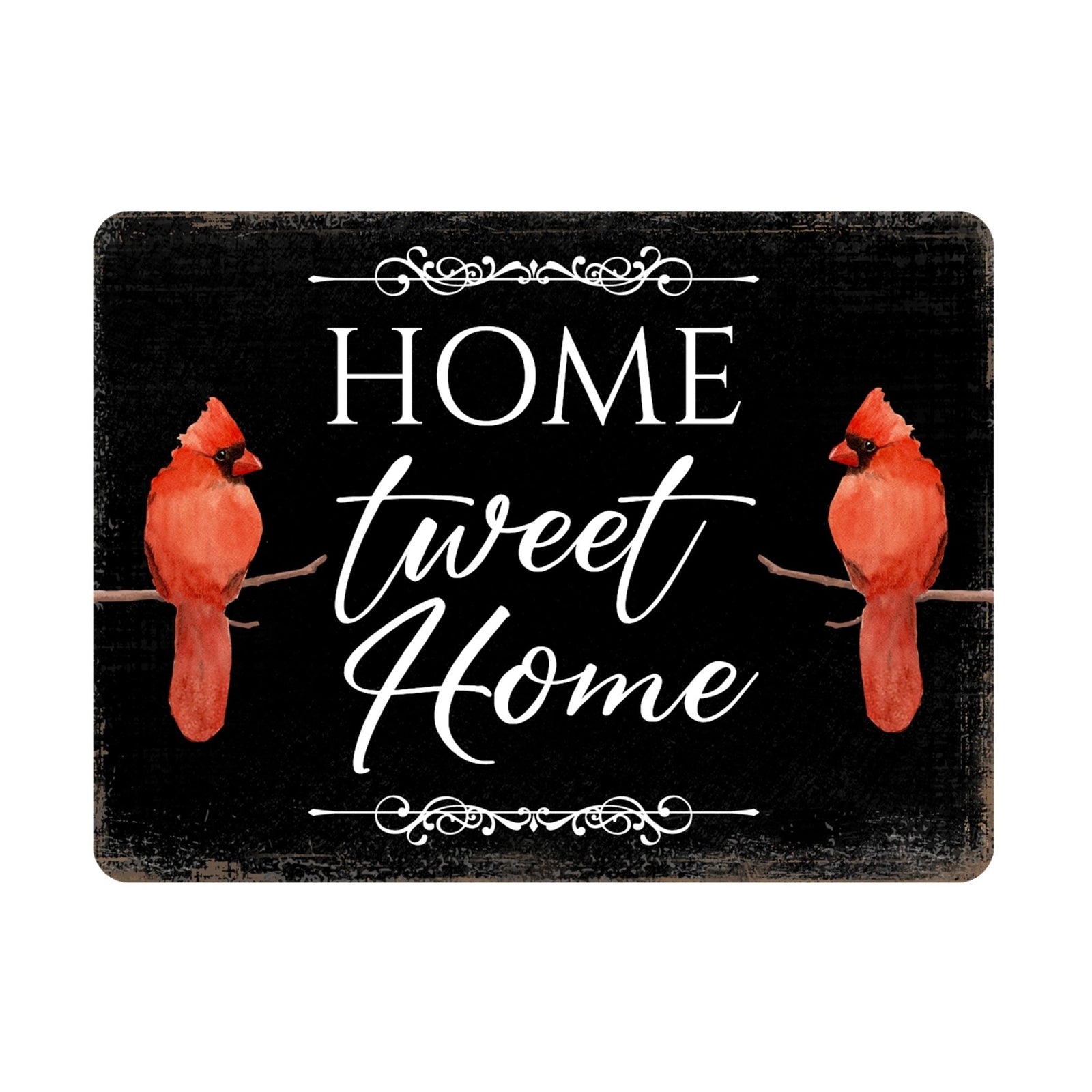 Elegant Vintage-Inspired Cardinal Wooden Magnet Printed With Everyday Inspirational Verses Gift Ideas - Home Tweet Home - LifeSong Milestones