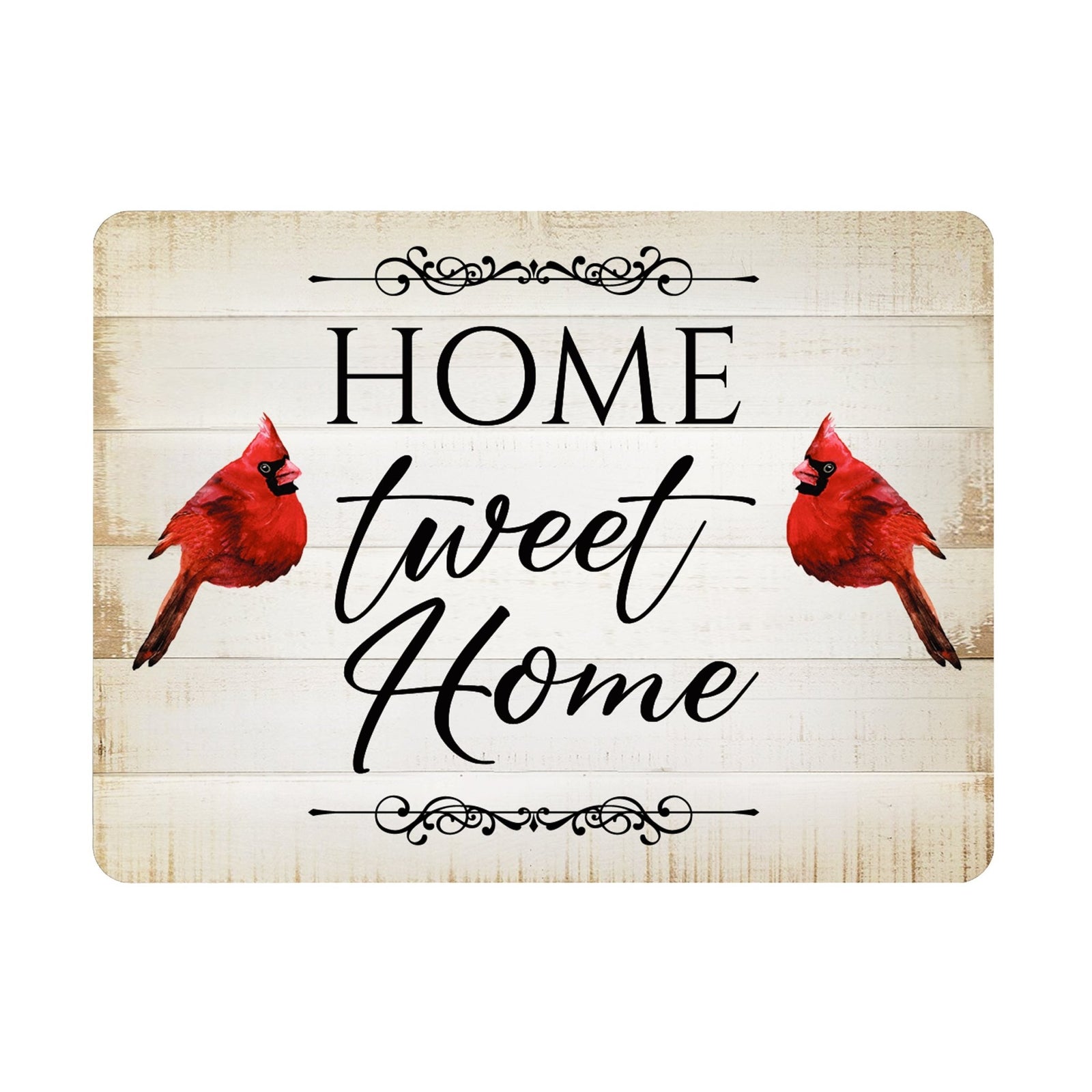 Elegant Vintage-Inspired Cardinal Wooden Magnet Printed With Everyday Inspirational Verses Gift Ideas - Home Tweet Home - LifeSong Milestones
