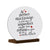 Elegant Wedding Anniversary Celebration Round Sign on Solid Wooden Base - A Perfect Marriage - LifeSong Milestones
