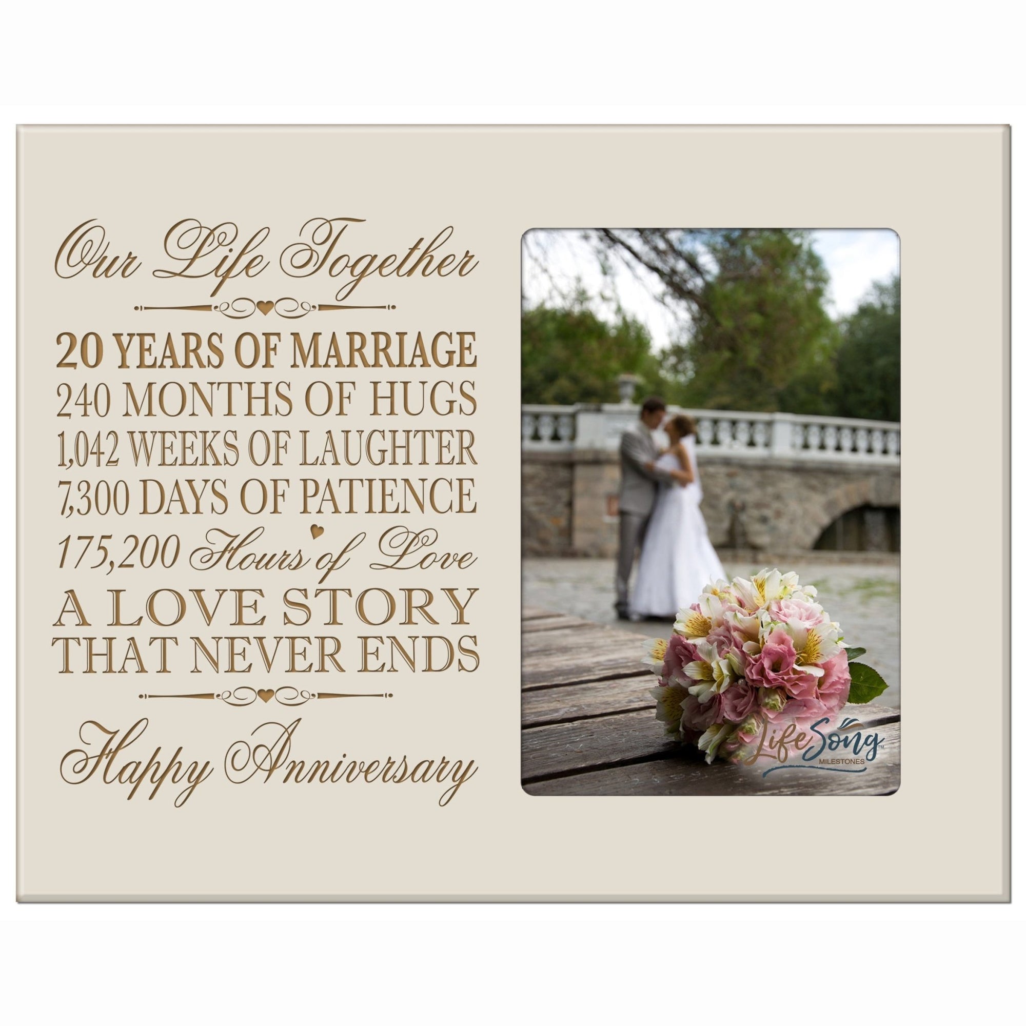 Personalized Picture Frame 20th Wedding Anniversary Gift Ideas
