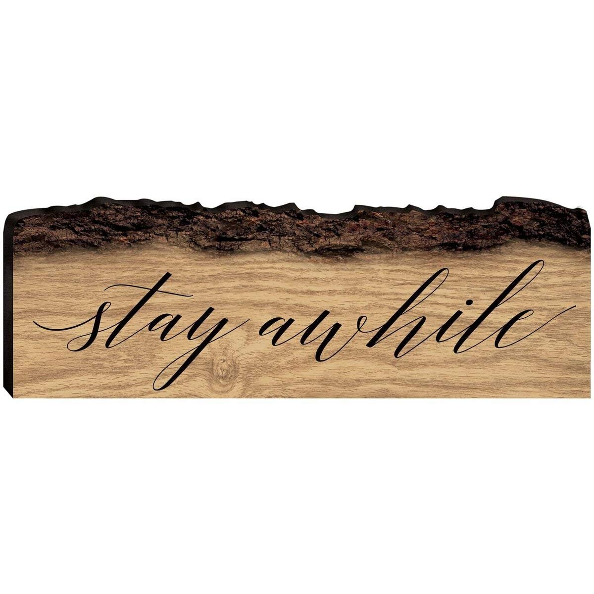 Engraved Barky Wood Plaque - Family - LifeSong Milestones