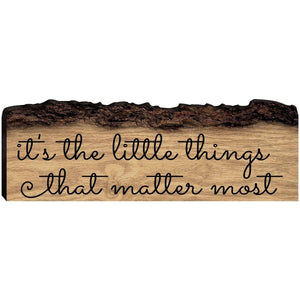 Engraved Barky Wood Plaque - Inspirational - LifeSong Milestones