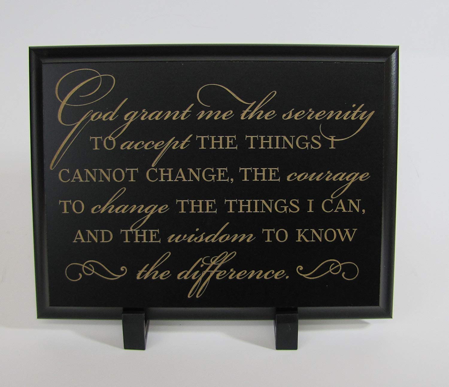 Engraved Encouraging Prayer Wall Plaque - God Grant Me - LifeSong Milestones