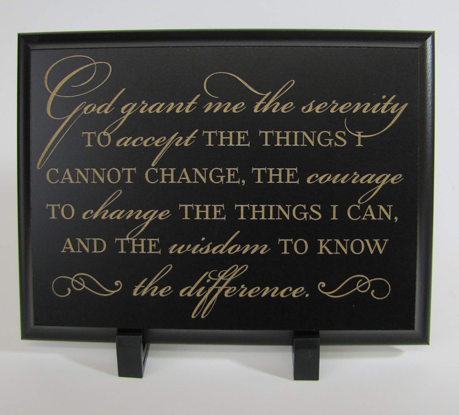 Engraved Encouraging Prayer Wall Plaque - God Grant Me - LifeSong Milestones