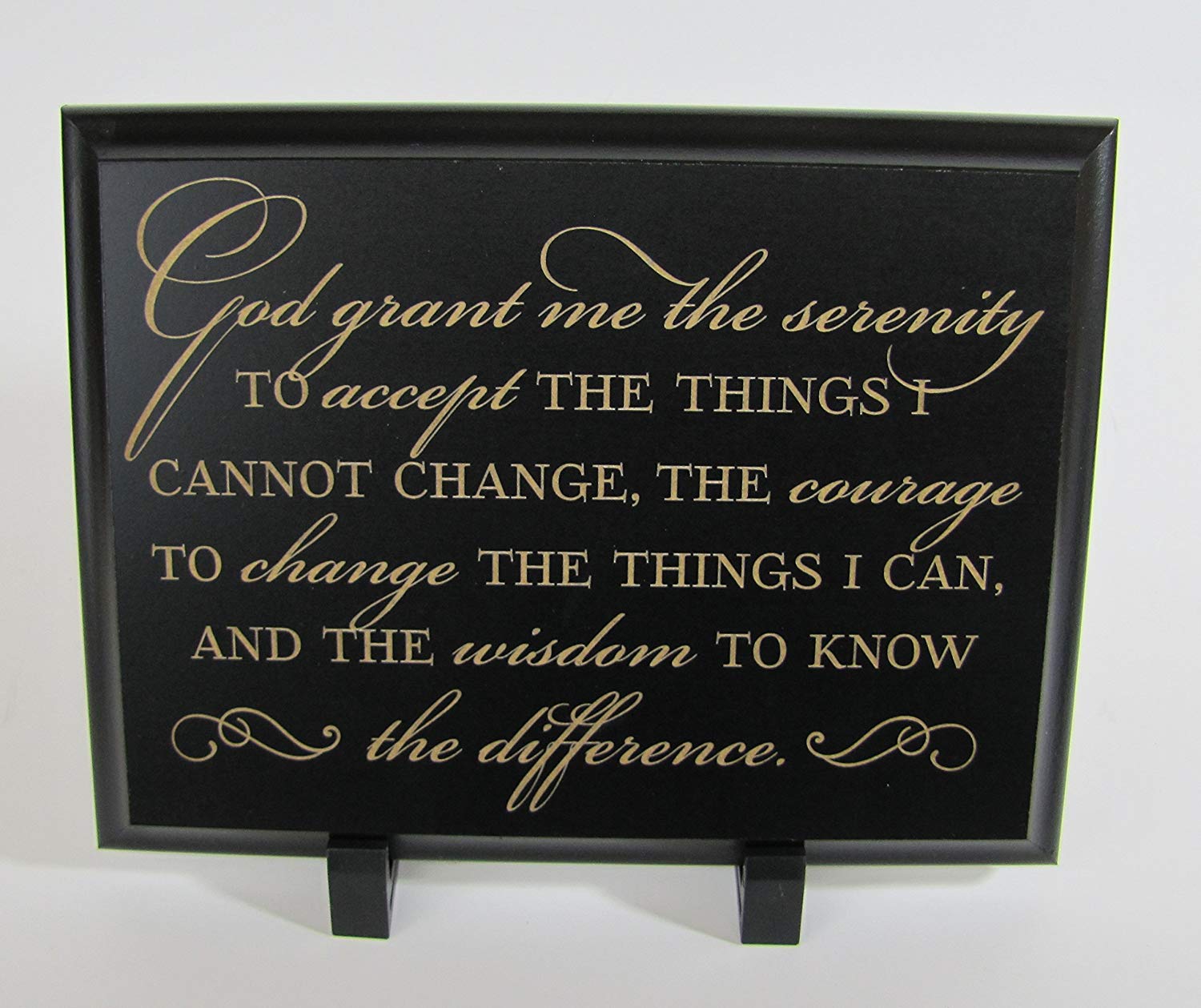 Engraved Encouraging Prayer Wall Plaque - God Grant Me - LifeSong Milestones