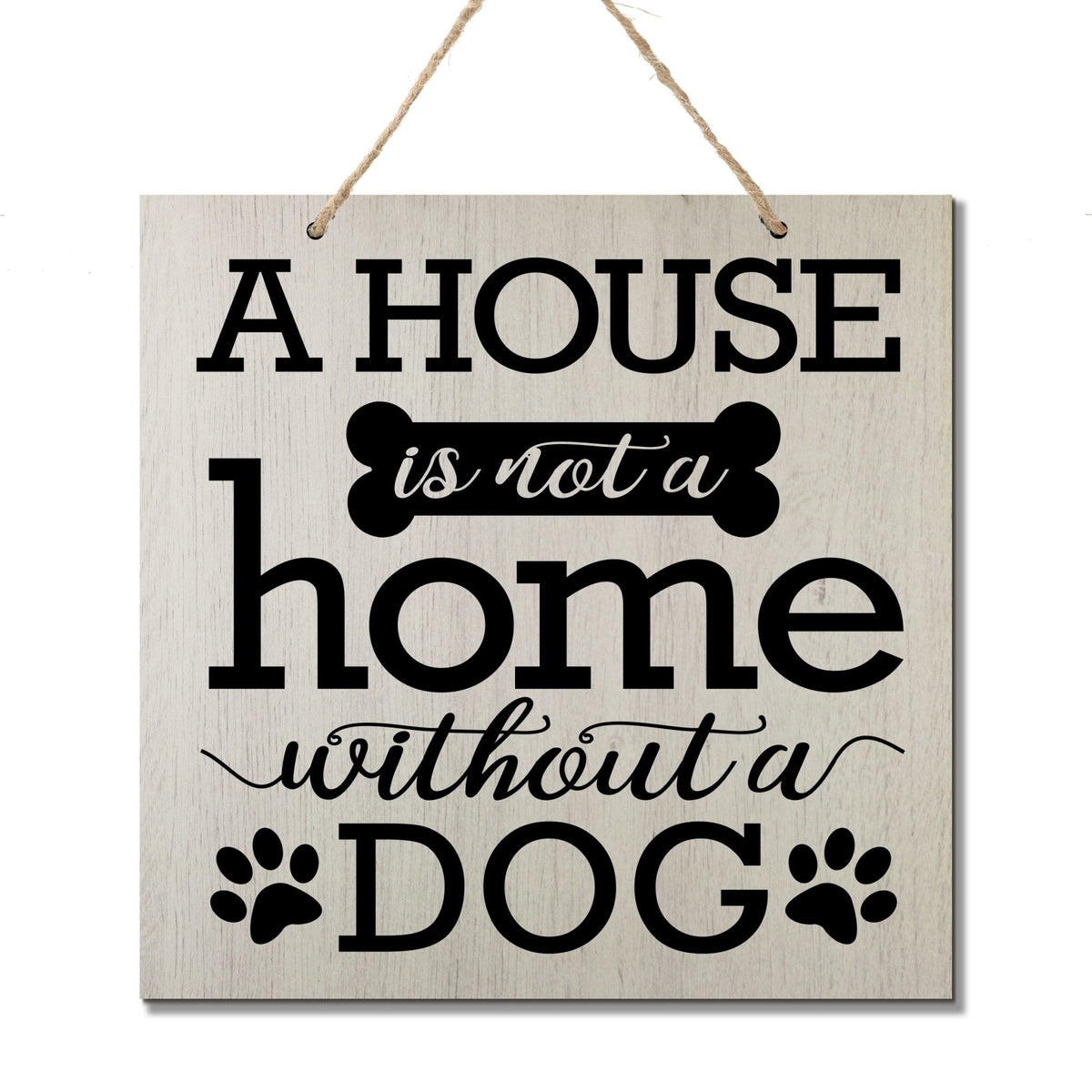 Engraved Memoral Dog Wall Sign A House - LifeSong Milestones