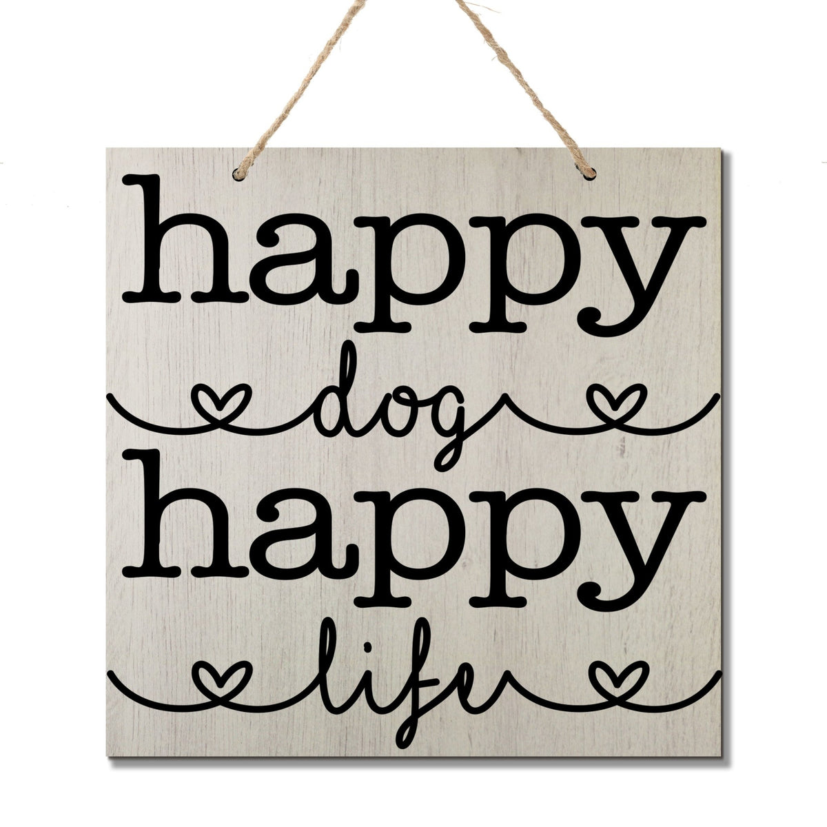 Engraved Memorial Dog Wall Sign Happy Dog - LifeSong Milestones
